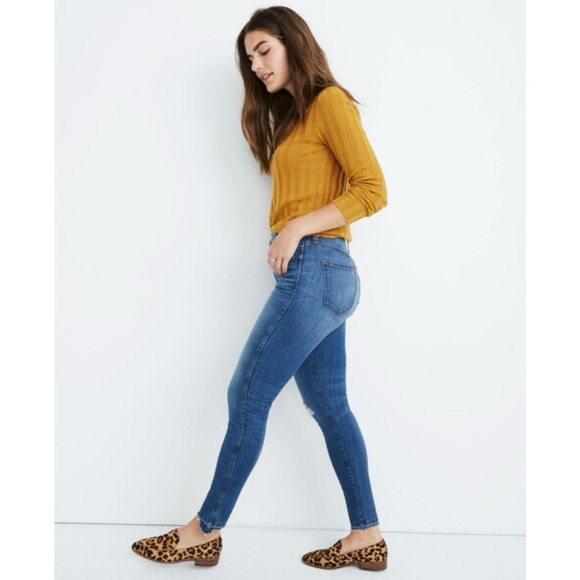 Madewell 10” High-Rise Skinny Jeans: Drop Step-Hem | Everton wash | size: 27 - Picture 2 of 15